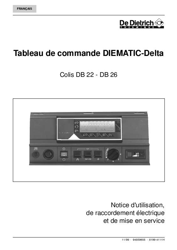 Notice DE DIETRICH DIEMATICDELTA Trouver une solution à un problème — free download